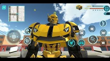 Flying police robot game Android iOS mobile gameplay walkthrough ep 1