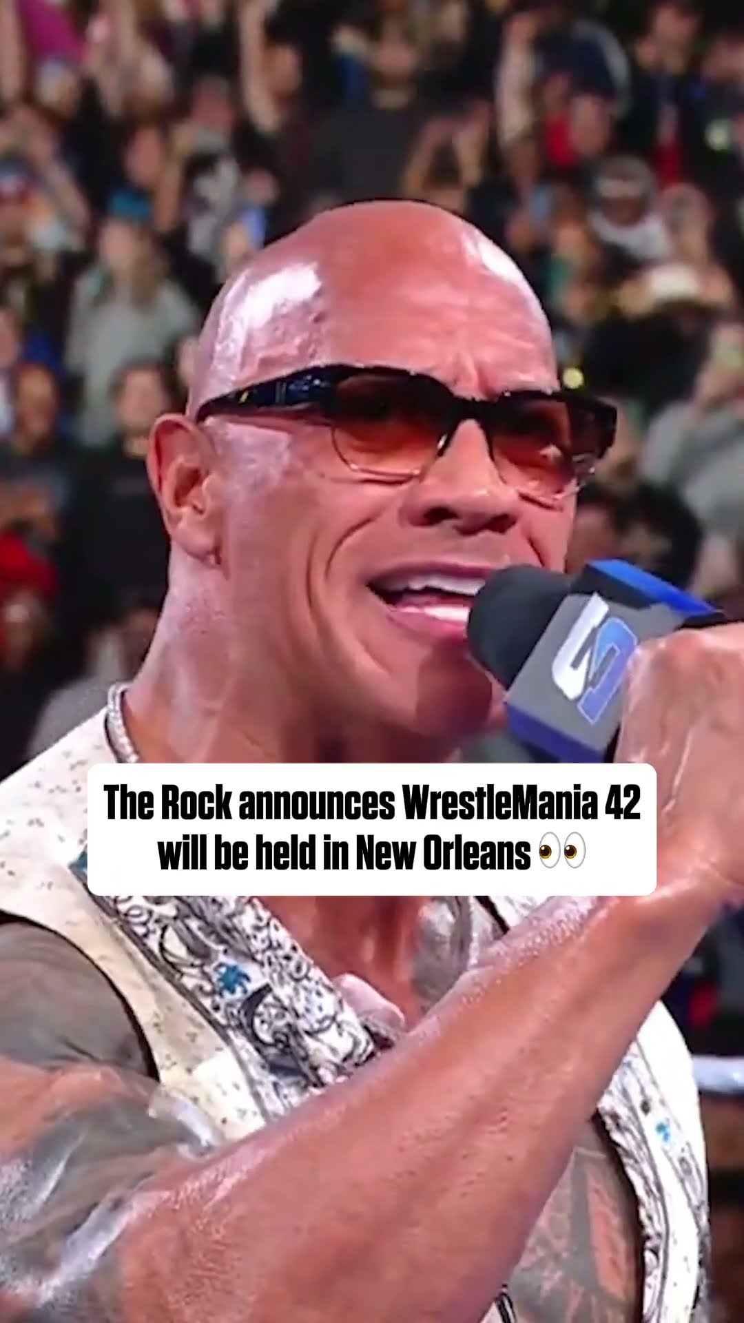 The Rock announces WrestleMania 42's location ? (via WWE)