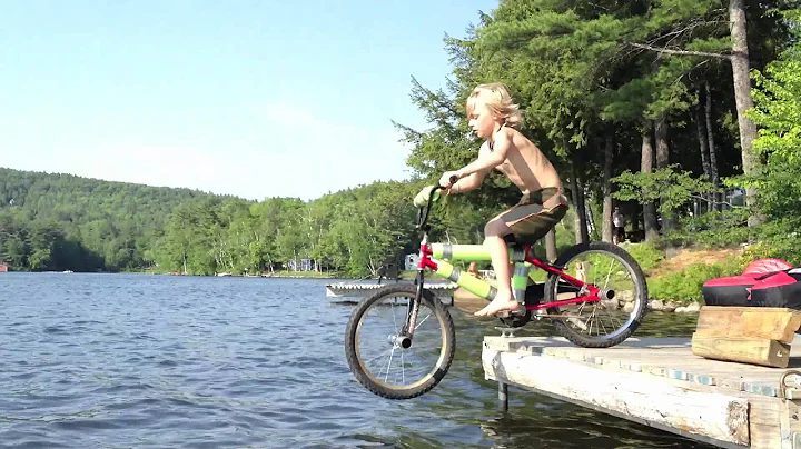 Oscar's daredevil Bike water jump
