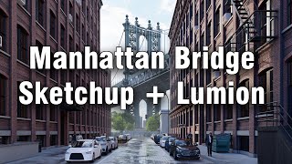 Manhattan Bridge NYC 3d