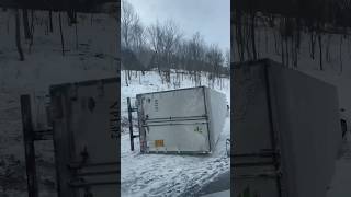 Winter CMV tractor trailer accidents in Pennsylvania USA I80