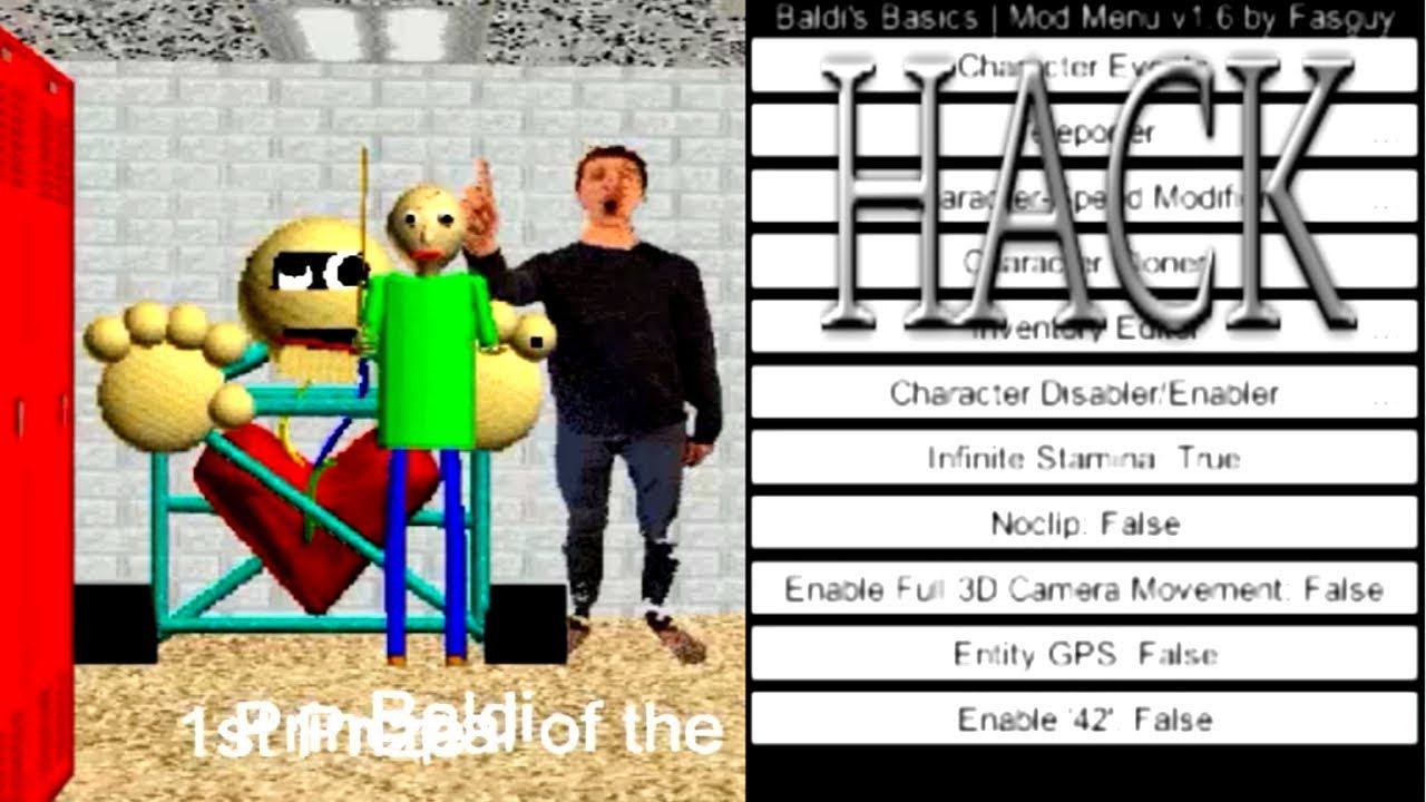 Baldis basics cheats. Baldis Basics New 1.2.2. Baldi Basics Hacked. Baldi Mod menu fasguy !. Baldi Basics 1.4.1 New Edition.
