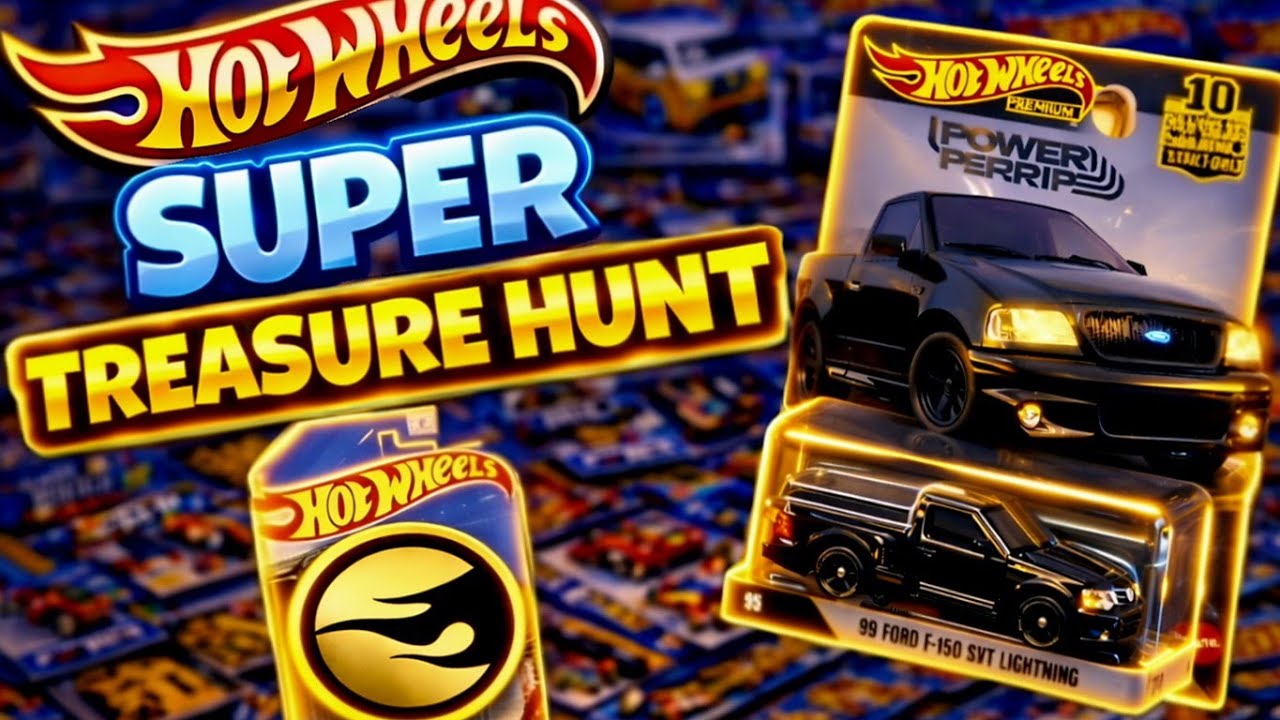HUNTING FOR RARE HOT WHEELS SUPER TREASURE HUNT AND NEW PREMIUM SERIES WITH FORD F-150 LIGHTNING