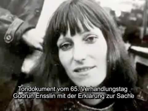 RAF Stammheim Prozesse (3/5) - Erklärung von Gudrun Ensslin zu Anschlägen der RAF