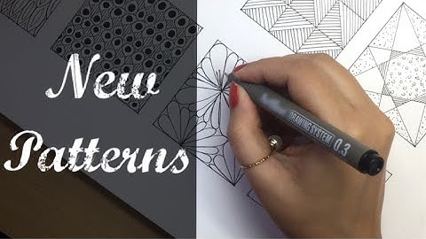 15 Easy Doodle/Zentangle/Abstract/Zendoodle patterns | Part-7 |