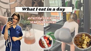 What I eat in a day from a Nutrition Coach / 5th Year Medical Student. High protein | Vegetarian