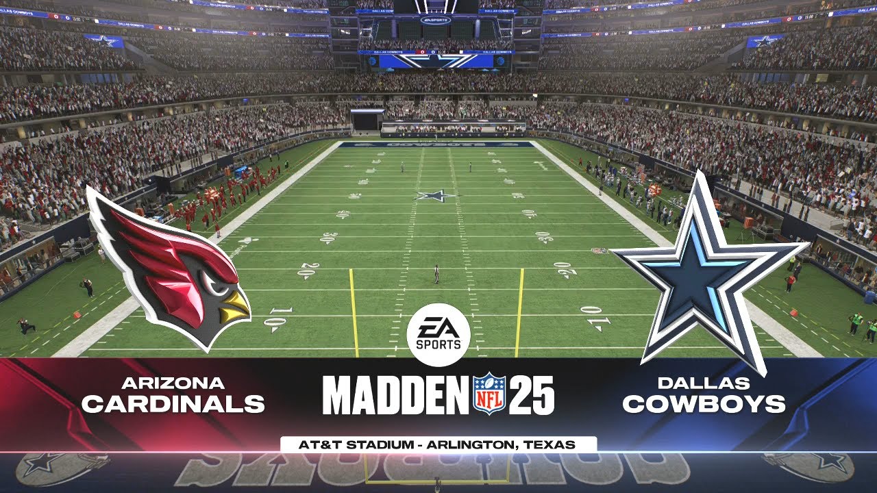 Madden NFL 25 - Arizona Cardinals Vs Dallas Cowboys PS5 Simulation Week 9 (Madden 26 Rosters)