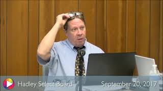 Select Board, September 20, 2017