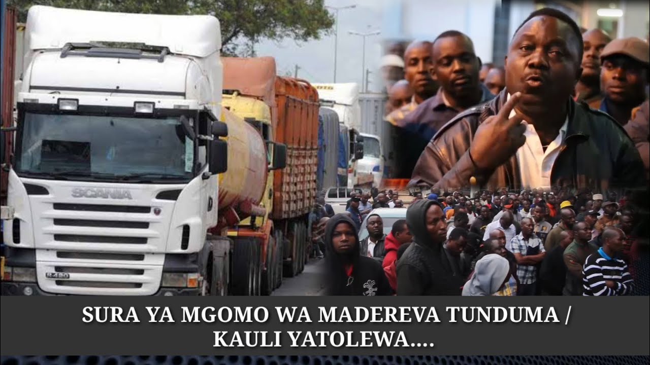 SURA YA MGOMO WA MADEREVA TUNDUMA / KAULI YATOLEWA....