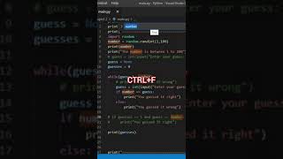 VS Code shortcuts | How to find something in your code #shorts