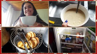 Vídeo De Hoje, Limpando A Geladeira, Almoço, Mostrei Como Faço Uma Deliciosa Canjica