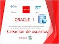 Cómo crear usuarios en Oracle Database paso a paso