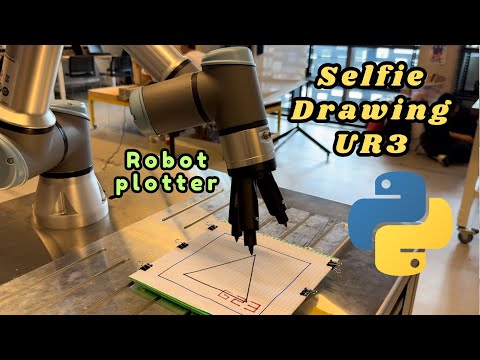 Selfie Drawing UR3 UR3e Robot Arm at UTS | Long 3D Printing