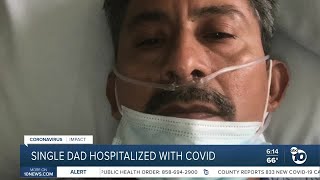 Friends rally around single dad diagnosed with COVID-19