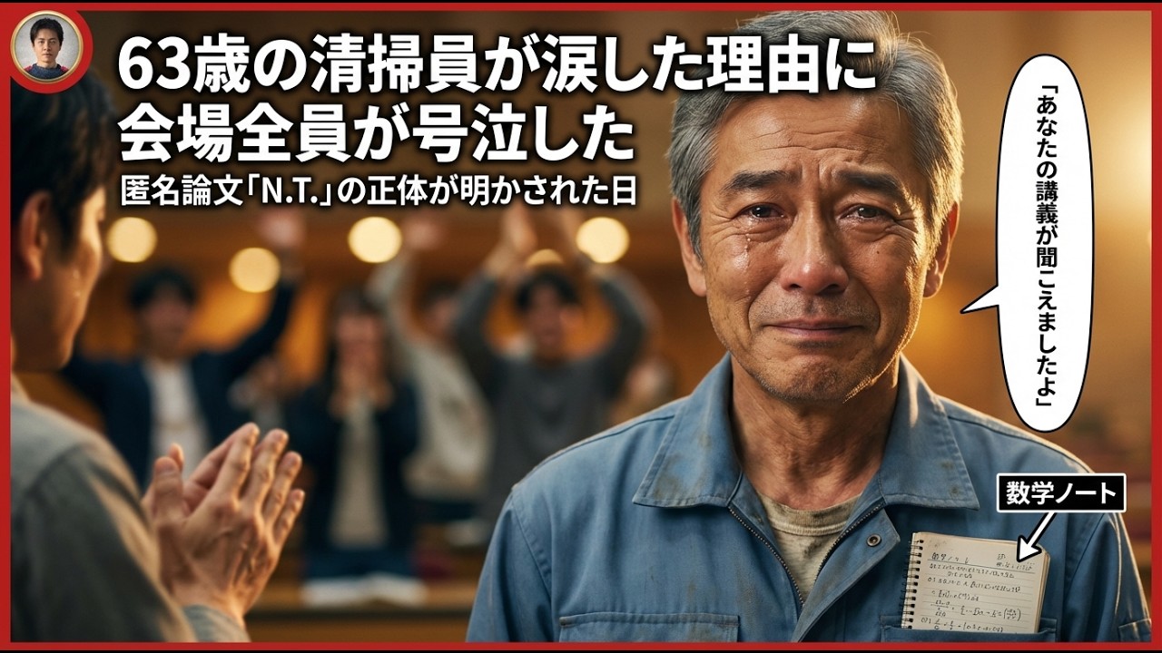「清掃員さんも挑戦しますか？」と笑った東大准教授――63歳の清掃員が黒板の最難問を3分で完答した瞬間、会場全員が号泣した……