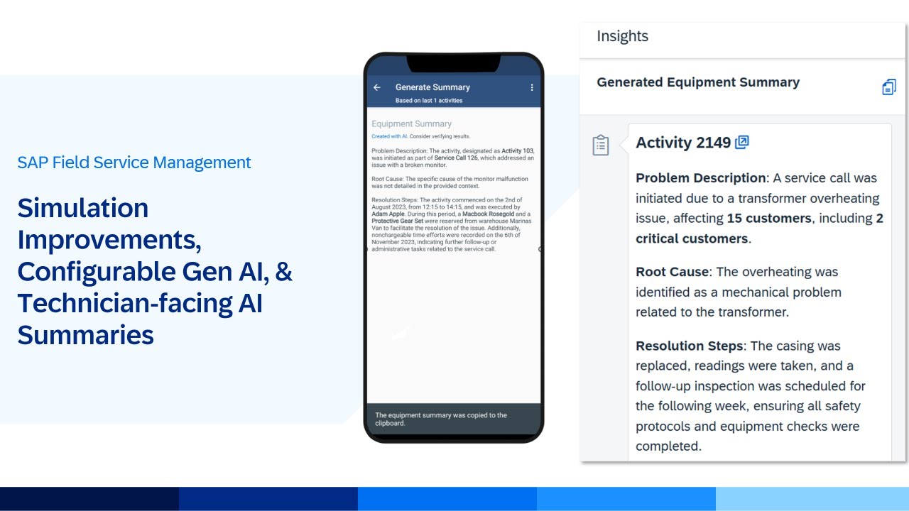 AI-Powered Field Service Enhancements in SAP Field Service Management ...