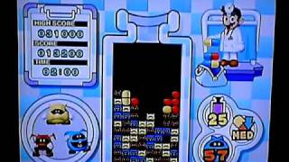 Dr Mario RX level 25 99 virus clear screenshot 4