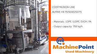 ALPINE HX 75/50/65/50/75 Used Coextrusion lines machine MachinePoint
