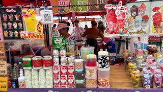 ร้านน้ำปั่นชาเย็นกาแฟโบราณอร่อยมากเลยค่ะ ร้านน้องออมที่ตลาดนัดกกท
