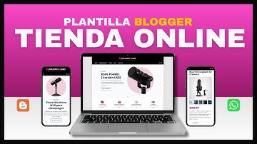 🔴 Descargar Plantilla para BLOGGER - Tienda Online Gratis