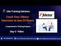 Crack Your JMeter Interview Day2 video on 20th Feb 2026. call/WhatsApp us on+91-9133190573 to enroll
