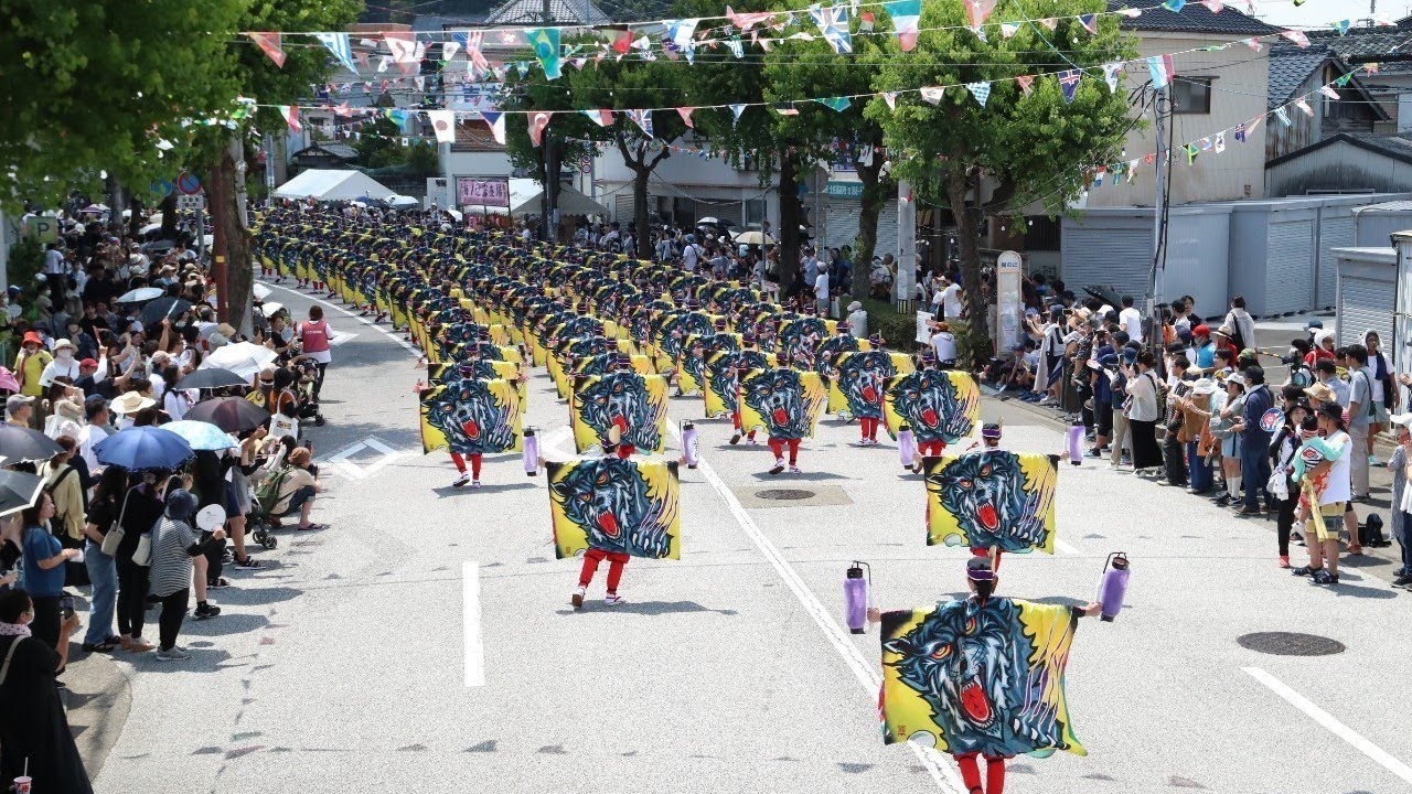 とらっくよさこい(ちふれ)　地方車からの景色　8/11梅の辻競演場　2024よさこい祭り