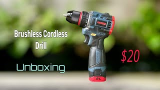 Unboxing And Testing || Brushless Motor Cordless Drill For $20
