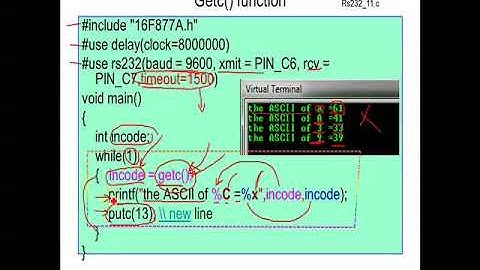 sec 4.4 : connecting RS232 to the PIC16F877A part 3