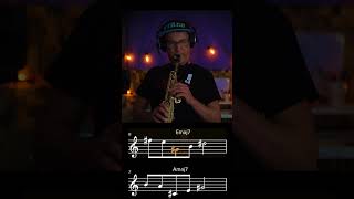 Honey suckle rose lick on major chords #jazz #saxophone #lick #major