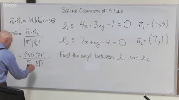 Scalar Equation of A Line in 2-D