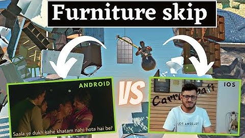 Android vs iOS | Getting over it Furniture skip.😂