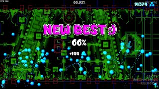 🔴 KILLBOT 66% #4 (Extreme demon) | Geometry Dash