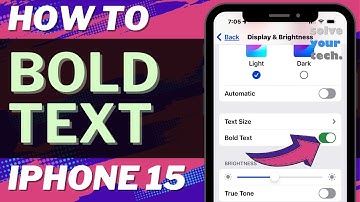 How to Bold Text on iPhone 15