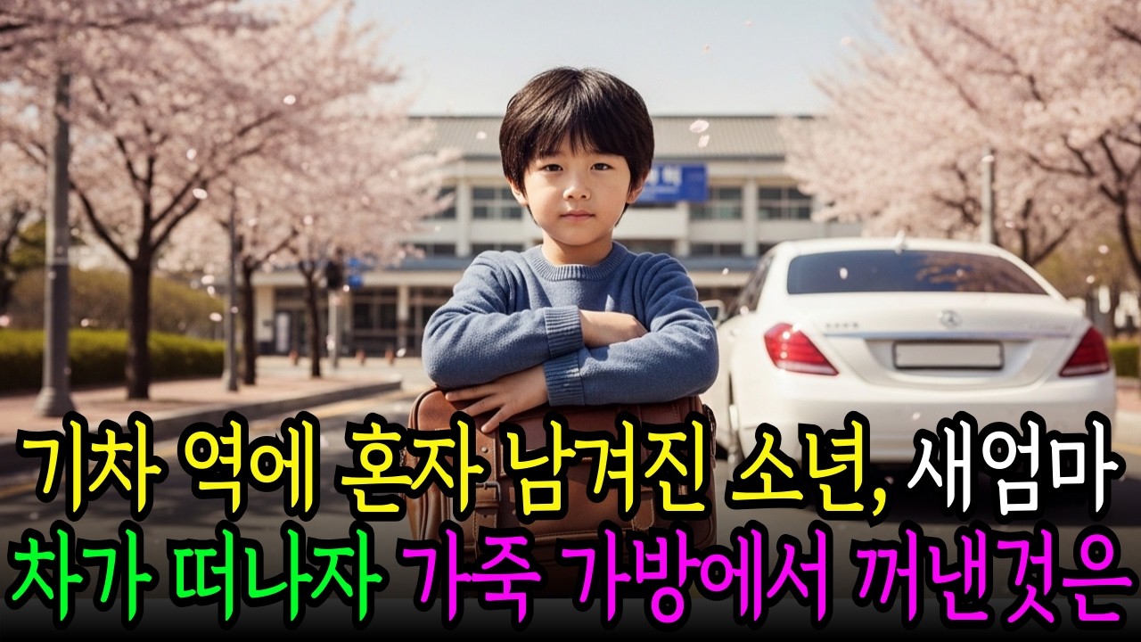 기차 역에 홀로 남은 천재소년, 새 엄마 차가 떠나자 가방에서 나온것은..|오디오북 |노후사연 |반전사연|시니어사연|인생사연|