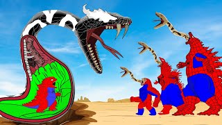 Rescue Baby SPIDER GODZILLA & KONG From GIANT PYTHON VENOM : The Battle Against Digestive System by T - Cartoon 34,301 views 12 days ago 33 minutes