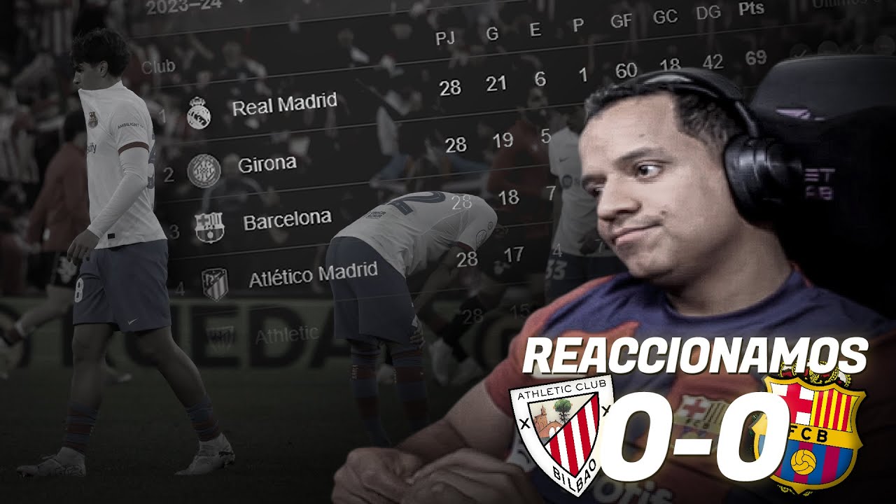 REACCIONANDO AL AT.C BILBAO VS BARCELONA - LA LIGA - EP 7 "LA REMONTADA ...