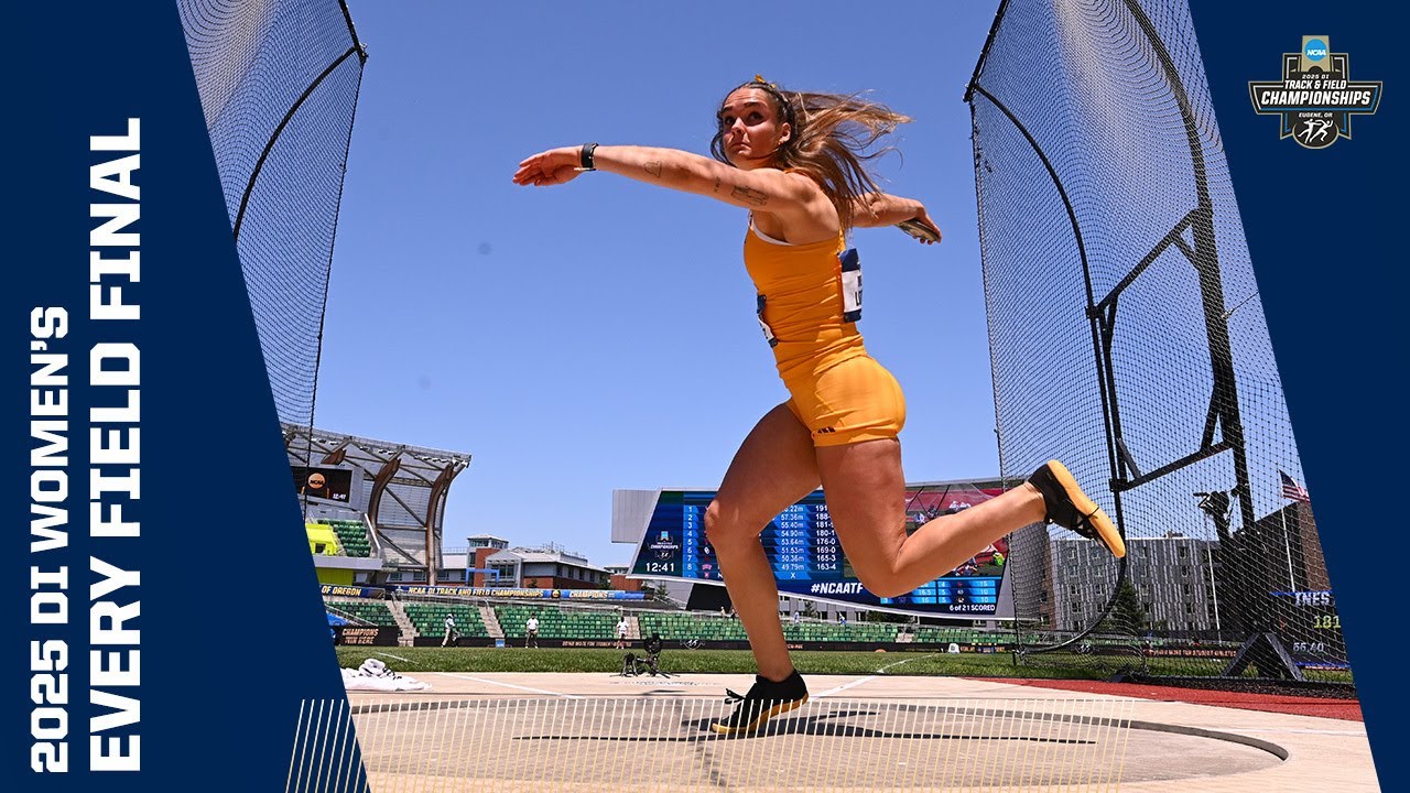 Every women's field final from the 2025 DI outdoor track and field ...