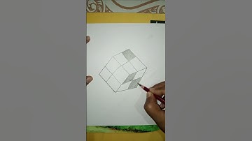 3D Cube Drawing #art #3d #illusion #draw #drawing #shorts #viralshorts #youtubeshorts