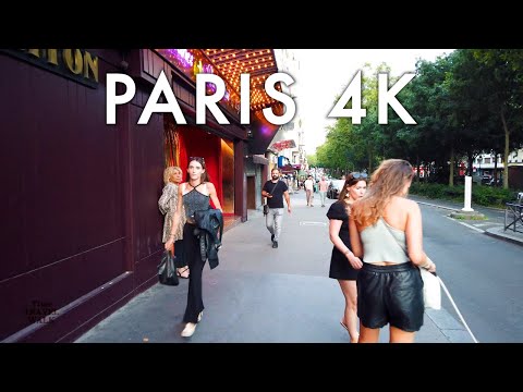 Paris Red Light District: Moulin Rouge Paris, Pigalle, Montmartre 4k Walk 🇫🇷