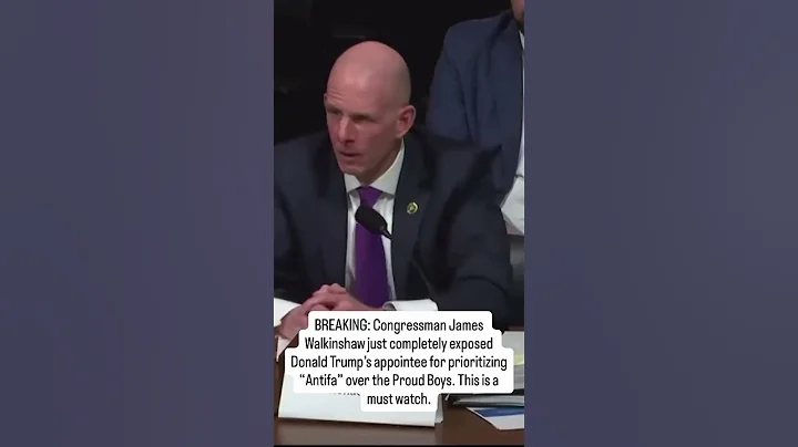 BREAKING: Congressman James Walkinshaw just completely exposed Donald Trump’s appointee for