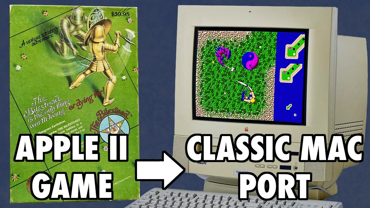 The Bilestoad - Apple II game (1982/3) vs. Classic Mac pre-release demo (1992)