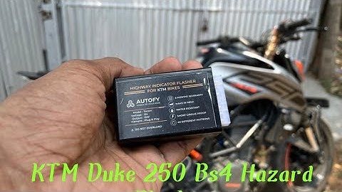 KTM Duke 250 BS4 Hazard Light Flasher Installation