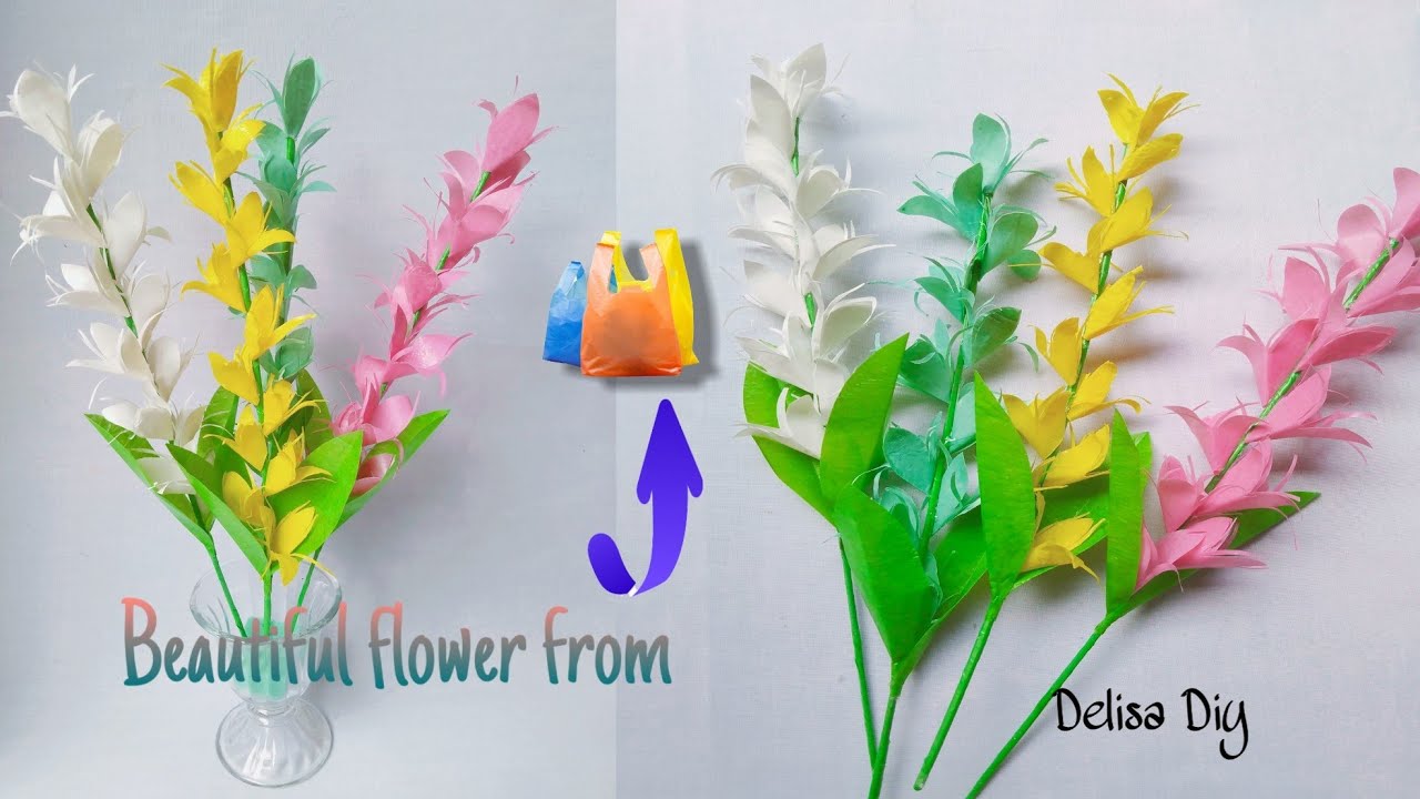 Cara Membuat Bunga Mudah dari Plastik Kresek Easy 