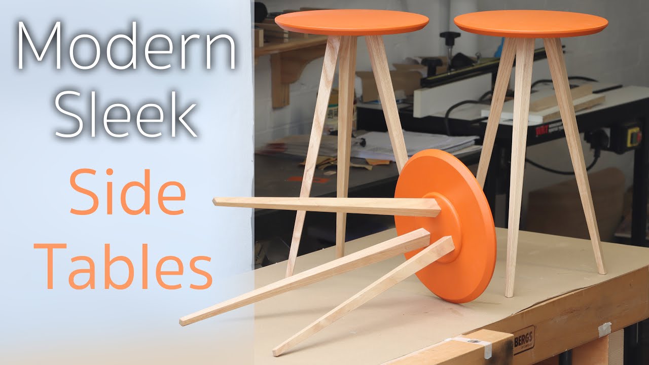How To Make Minimalist Side Tables! - YouTube