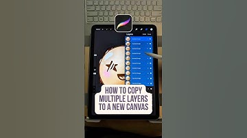 How to copy multiple layers to a new canvas on procreate #procreatetips #procreatetutorial
