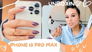 NEW PHONE  iPHONE 13 PRO MAX UNBOXING | Gold ASMR| Comparison with 10XS Max side by side