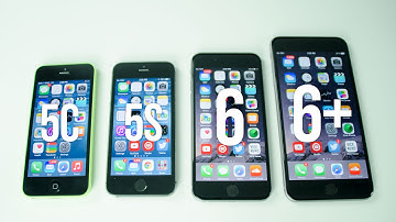 iPhone 6 Plus vs iPhone 6 vs iPhone 5s vs iPhone 5c (Benchmark Tests)