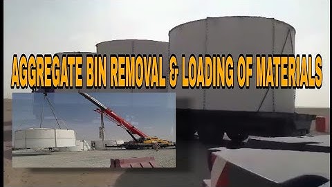 AGGREGATE BIN REMOVAL & Loading of Materials,