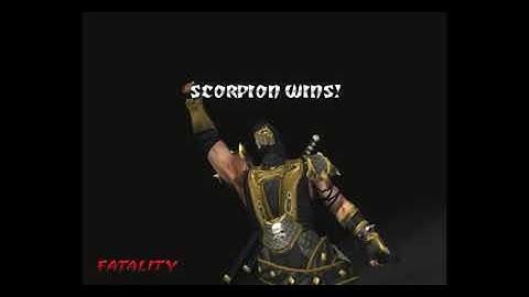 Mortal Kombat Deception Scorpion Arcade Ladder Gameplay (Emulator)