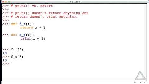 Unit 05 Video 7: print() vs. return